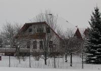 Monteurwohnung Mauersberger - Straßenseite im Winter
