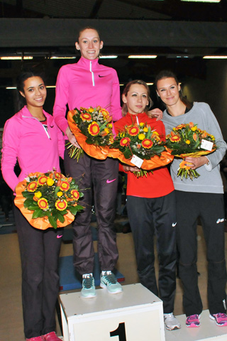 2. Marie-Laurence Jungfleisch; 1. Kamila Stepanjuk; 3. Nadiya Dusanova + Emma Green-Tregaro - Arnstadt 2014
