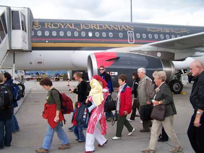 Flug mit einer A319 der Royal Jordanian